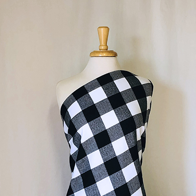 black and white buffalo check plaid flannel robert kaufman